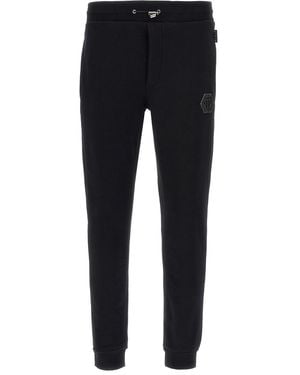 Philipp Plein Logo Patch Joggers - Blue