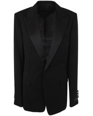 Lanvin Peak Collar Tuxedo Jacket For - Black