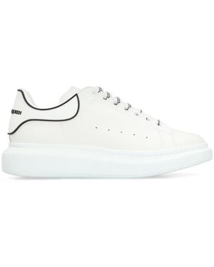 McQueen Leather Chunky Trainers - White