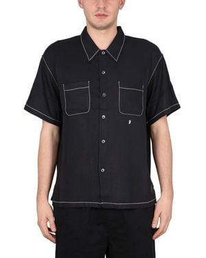 Stussy Shirt With Contrast Stitching - Black