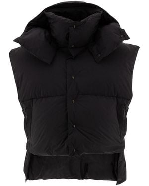 Alaïa Padded Quilted Nylon Down Vest - Black