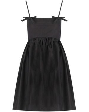 Ganni Black Dress With Bows