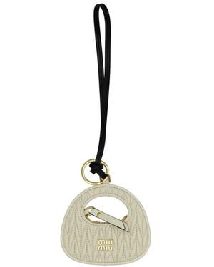 Miu Miu Key Tag - Metallic