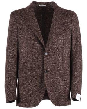 BRERAS Milano Single-Breasted Jacket - Brown