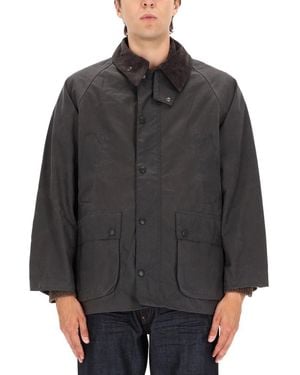 Barbour Patchwork Os Bedale Wax Jacket in Black for Men | Lyst