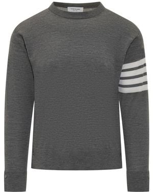 Thom Browne Classic Crewneck - Grey