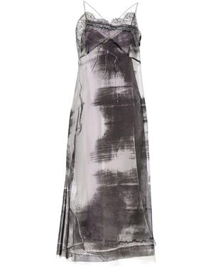 Maison Margiela 'Freeze-Frame' Midi Dress - Gray