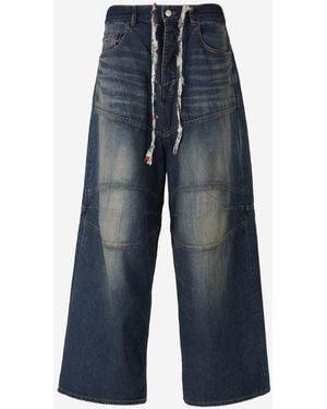 Balenciaga Wide Leg Jeans - Blue