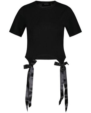 Simone Rocha Bow Tails T-Shirt - Black