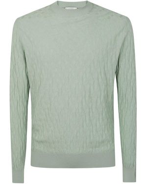 Ballantyne R Neck Pullover - Green