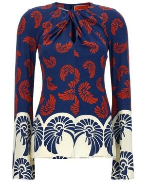 La DoubleJ 'Superflare' Blouse - Blue