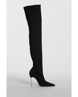 Casadei Blade High Heels Boots - Black