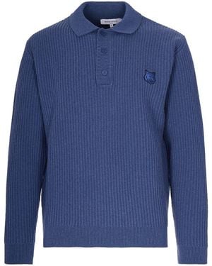 Maison Kitsuné Polo Shirt - Blue