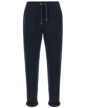 【送料&関税込】Brunello Cucinelli monile Joggers Brunello Cucinelli Monili Side-Stripe Cotton-Silk Ankle