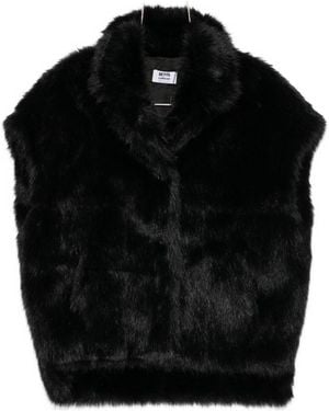 Betta Corradi Black Faux Fur Vest