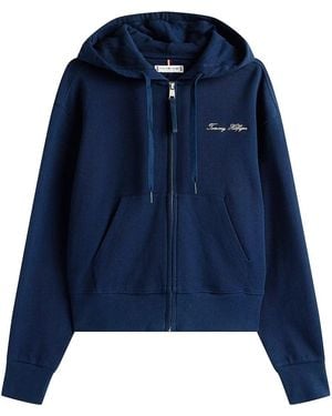 Tommy Hilfiger Zip-Up Hoodie - Blue