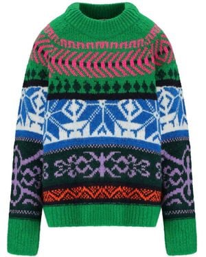 Essentiel Antwerp Irelando Green Crewneck Jumper