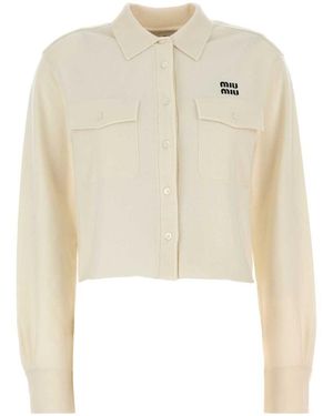 Miu Miu Knitwear - Natural