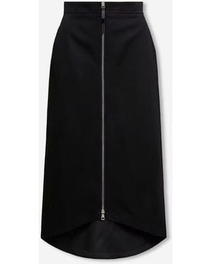Moncler Genius Midi Gabardine Skirt - Black