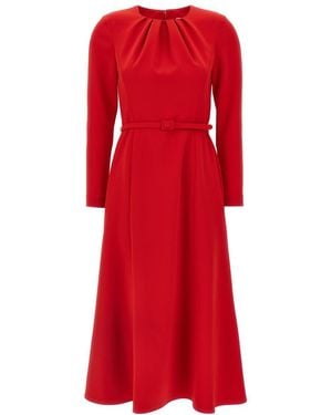 Carolina Herrera A-Line Dress - Red