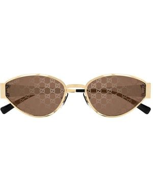Gucci Gg1853S Linea Sign Sunglasses - Brown