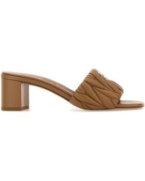 Miu Miu Sandals - Brown