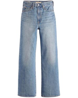 Levi's Ribcage Wide Leg H223 Clothing - Blue