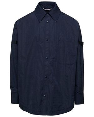 Thom Browne 'Snap Front' Overshirt - Blue