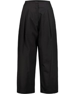 DR. HOPE Cotton Pant Whit Pleat - Black