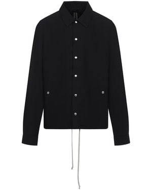 Rick Owens Snapfront Jacket - Black