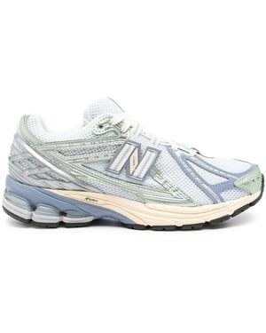 New Balance Low Top Sneaker With Logo Patch On Tongue And Side And Perforated Panels - White
