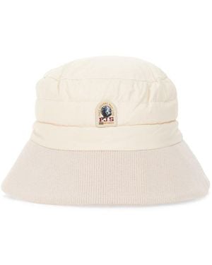 Parajumpers Bucket Hat With Logo - Natural