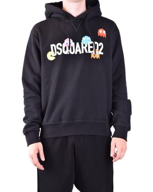 DSquared² Drip Effect Logo Hoodie - Red