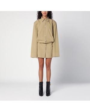 Halfboy Camel-coloured Shirt Dress - Natural