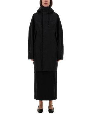 Lemaire Waterproof Jacket With Hood - Black