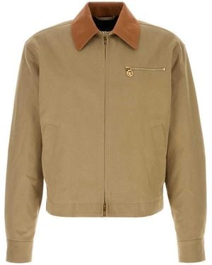 Versace Cappuccino Cotton Jacket - Natural