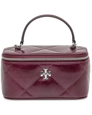 Tory Burch Burgundy Vanity Bag - Purple