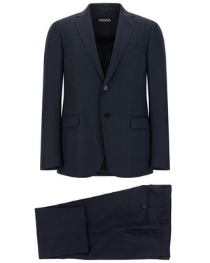 ZEGNA Wool Dress - Blue