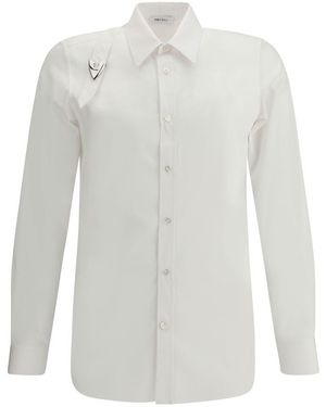 McQueen Buckle Shirt - White