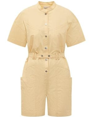 Isabel Marant Cotton Jumpsuit - Natural