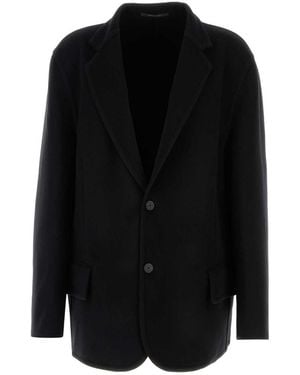 Balenciaga Black Flannel Blazer
