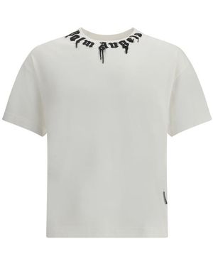 Tシャツ Palm Angels sale Palm Angels Classic Logo Over T-Shirt Light Blue/White | eBay