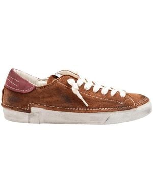 Philippe Model Low-Top Suede Trainer - Brown