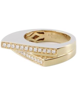Rainbow K Handcuff Double Ring - Metallic