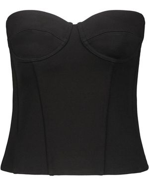 Wardrobe NYC Semi Matte Bustier - Black