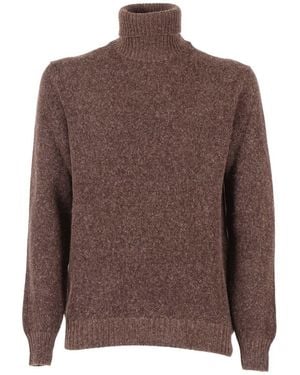 Sette Fili Cashmere High Neck - Brown