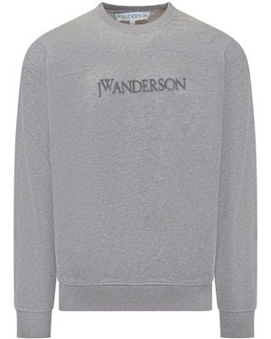 JW Anderson Logo Embroid Sweatshirt - Grey