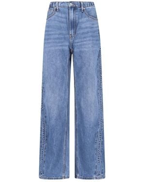 Alexander Wang Sweatpants Logo" Jeans - Blue