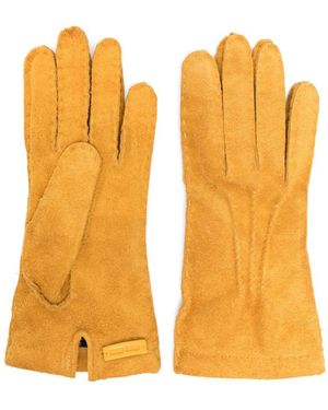 Miu Miu Suede Gloves - Orange