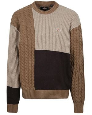Dickies Lucas Patchwork Jumper - Grey